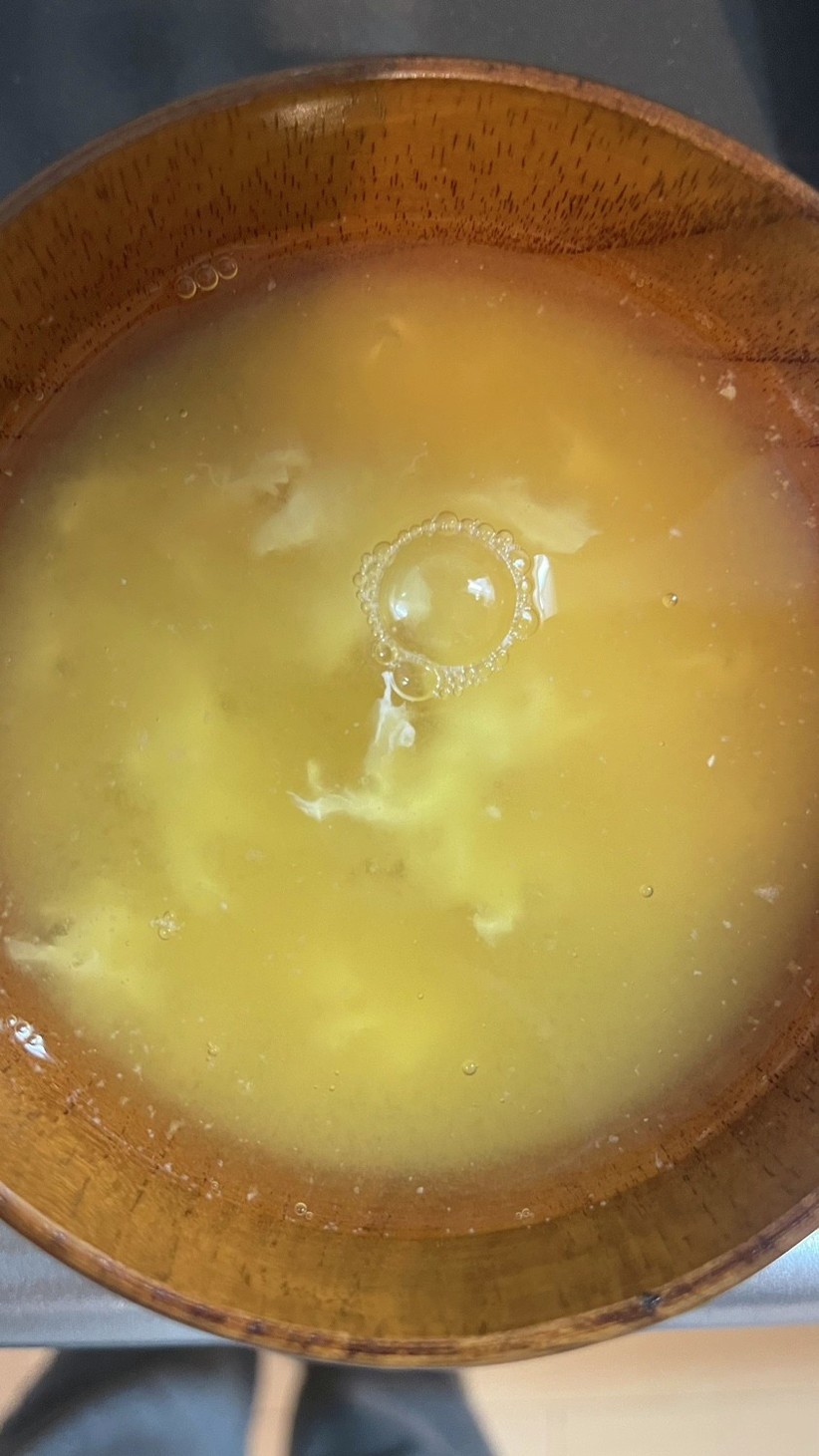味噌汁（卵白の画像