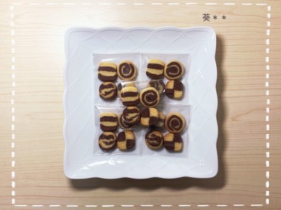 大量生産☆ココアアイスボックスクッキーの写真