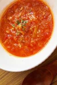 【朝食にOK】野菜のトマトスープ