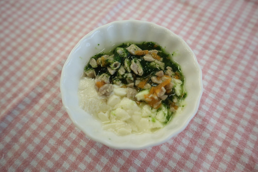 離乳食中期★豆腐とまぐろの野菜あんかけの画像