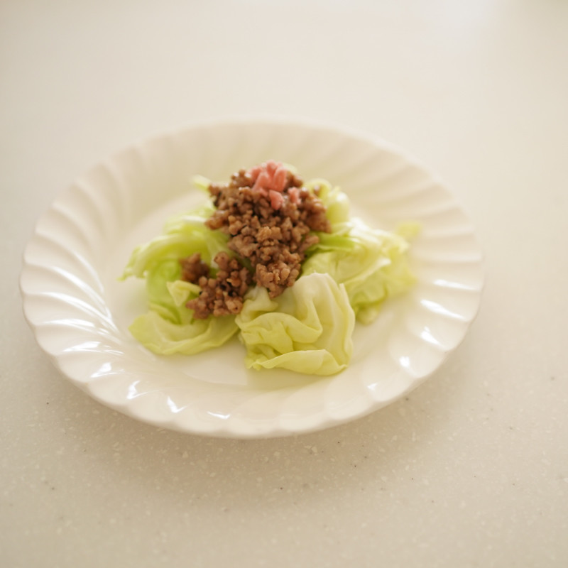 【時短レシピ】春キャベツのひき肉あんかけの画像