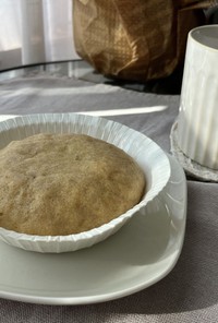 米粉で♬黒糖バナナ蒸しパン