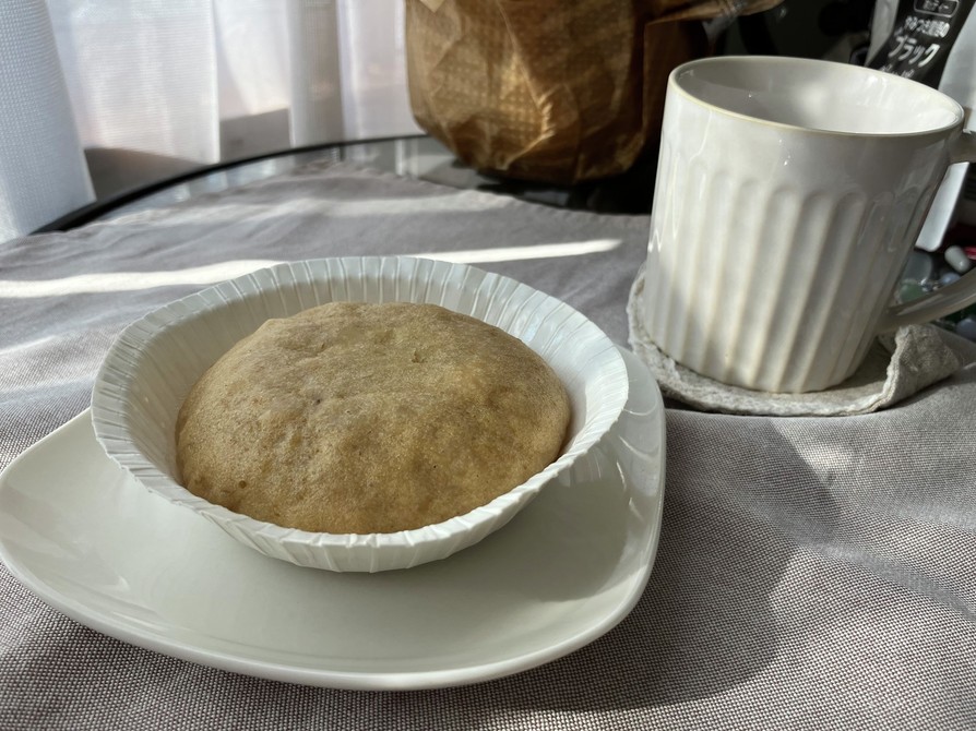 米粉で♬黒糖バナナ蒸しパンの画像