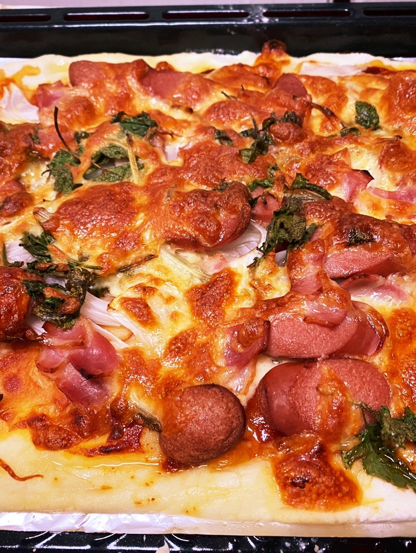 米粉のピザ (ホームベーカリー使用)の画像
