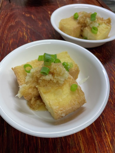 厚揚げ豆腐を米粉でサクッポン酢でさっぱりの写真
