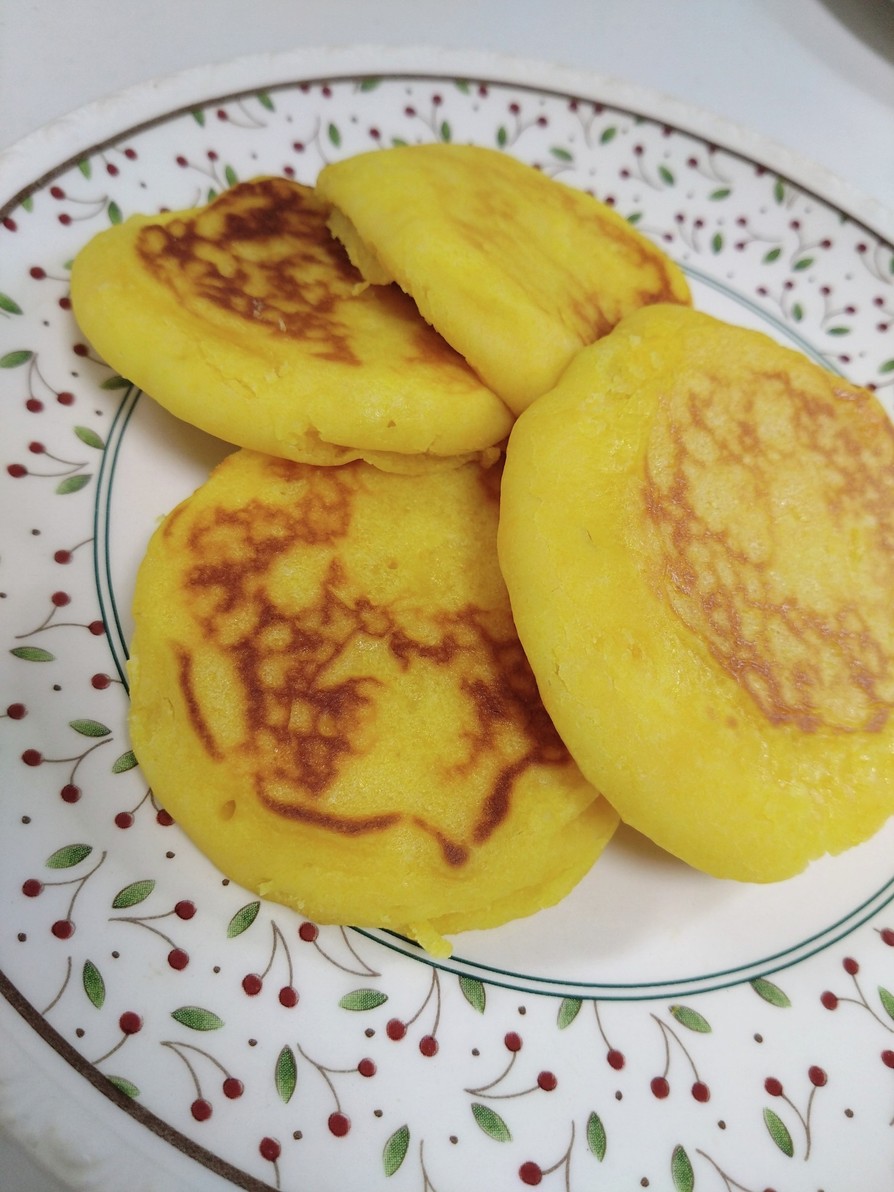 スパイスのかぼちゃのパンケーキのレシピ