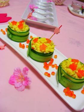 ひなまつりのお花畑サラダ