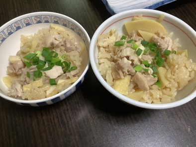 筍ご飯　with 鶏もも肉で旨味upの写真