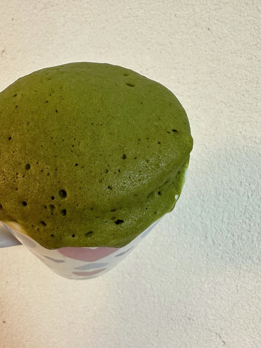 もこもこ抹茶マグカップケーキ〜米粉活用〜の画像