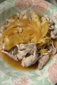 生姜の酢醤油豚しゃぶ