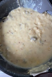 燻製牡蠣のホワイトソース