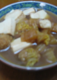 豆腐と白菜の味噌煮