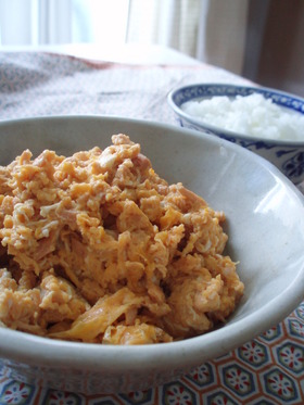 朝ごはんに!シーチキンたまごグニュグニュ