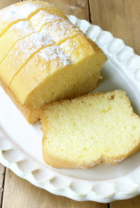 簡単♪米粉と豆乳のパウンドケーキ