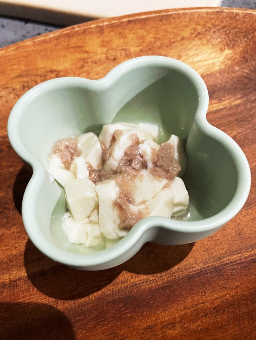 マグロのとろとろ豆腐　離乳食　中期〜の画像