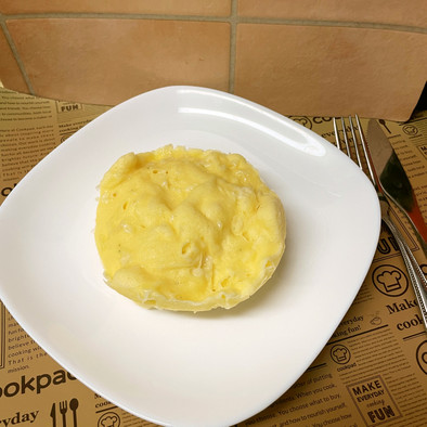 お米の粉で簡単チーズ蒸しパンケーキの写真