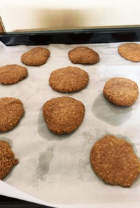 米粉とオートミールのクッキー