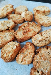 米粉とオートミールのノンオイルクッキー