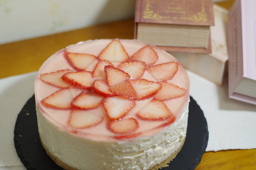 桜レアチーズケーキ　15cm型1台分の画像