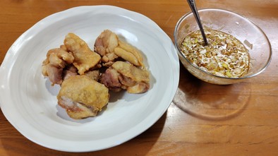 米粉で油淋鶏の写真
