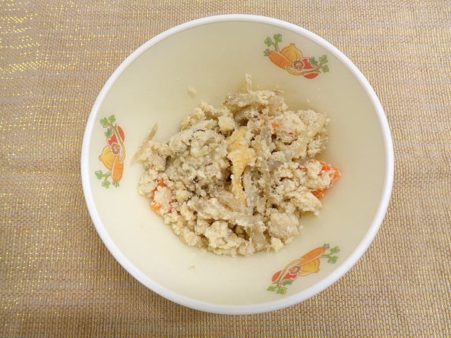 卯の花の豆乳煮@倉敷市学校給食の画像