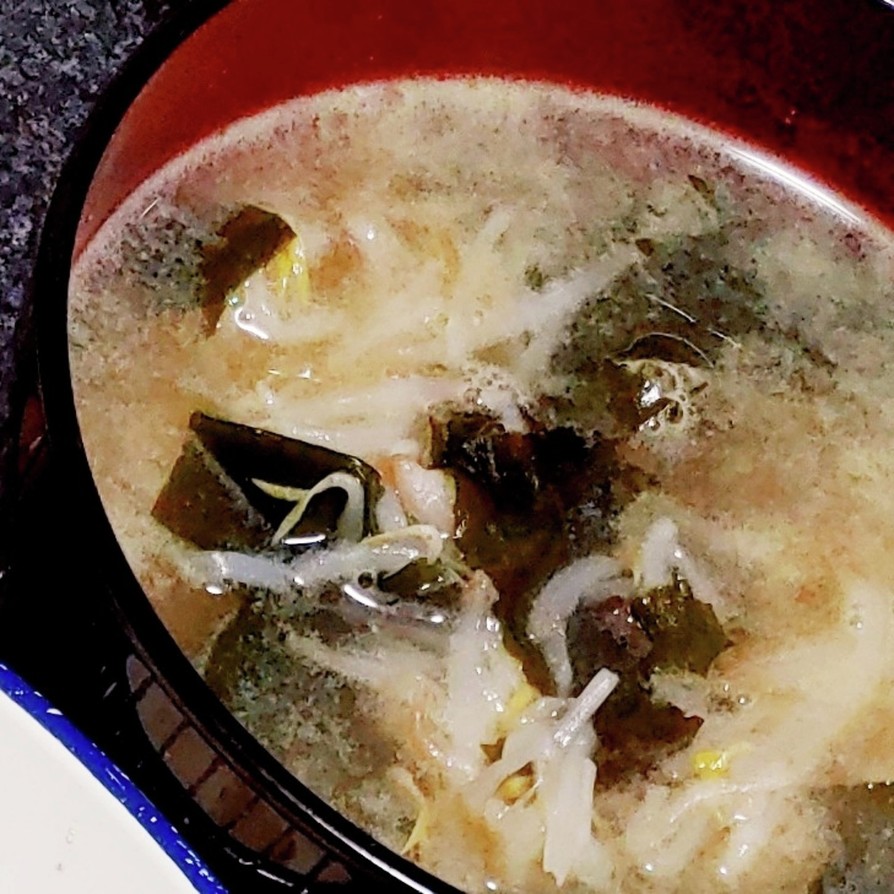 もやしの中華スープの画像