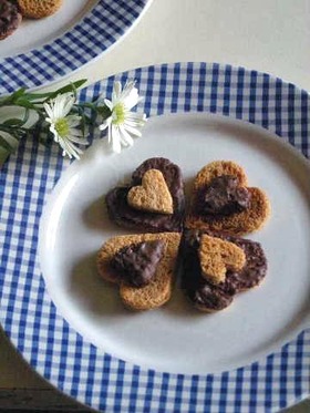 バレンタインも簡単ハートの友チョコラスク