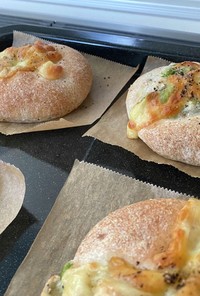 枝豆とチーズのハードパン