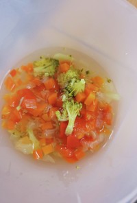 離乳食後期 ゴロゴロ野菜スープ電気圧力鍋