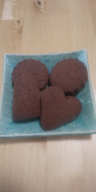 サクサク簡単☆米粉で作るココアクッキーの写真