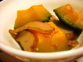 かぼちゃとさつま揚げの煮物