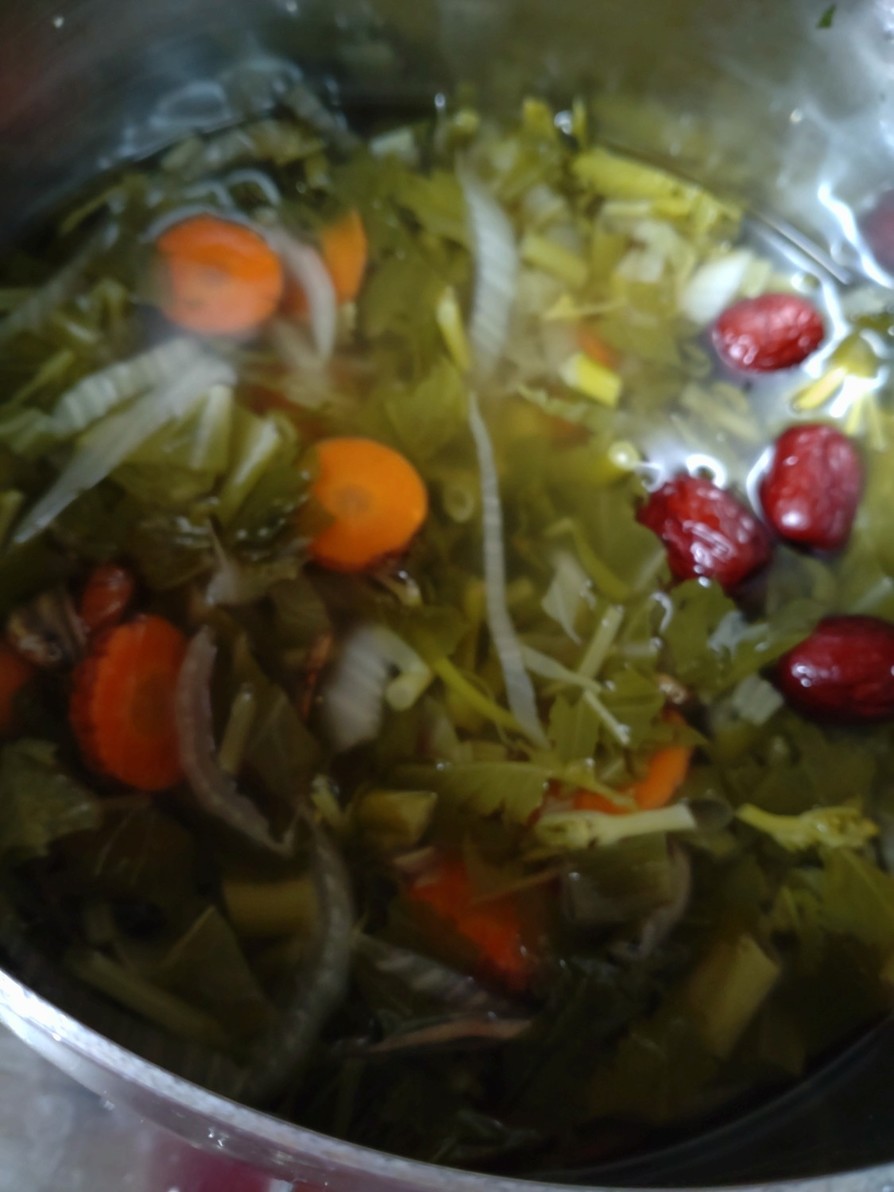残り野菜で作る⭐かんたん薬膳スープの画像