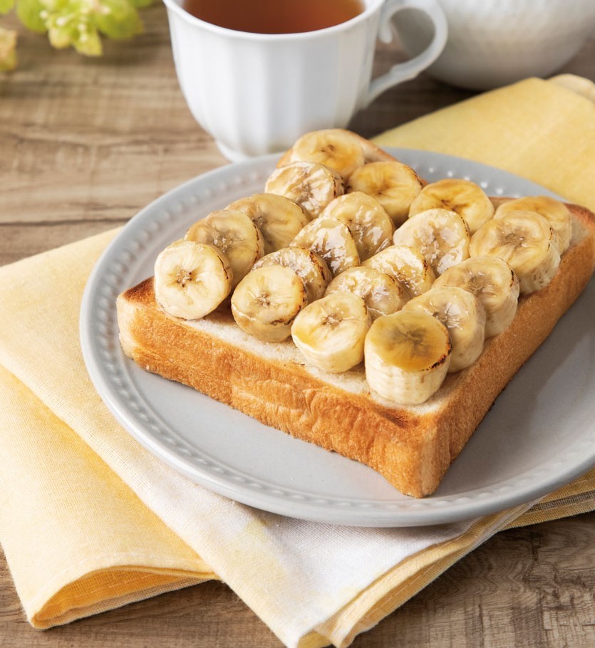 キャラメルバナナ風トーストの画像