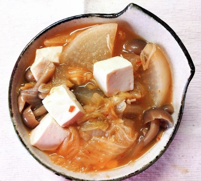 豆腐と白菜 大根のピリ辛！味噌中華煮✾の写真