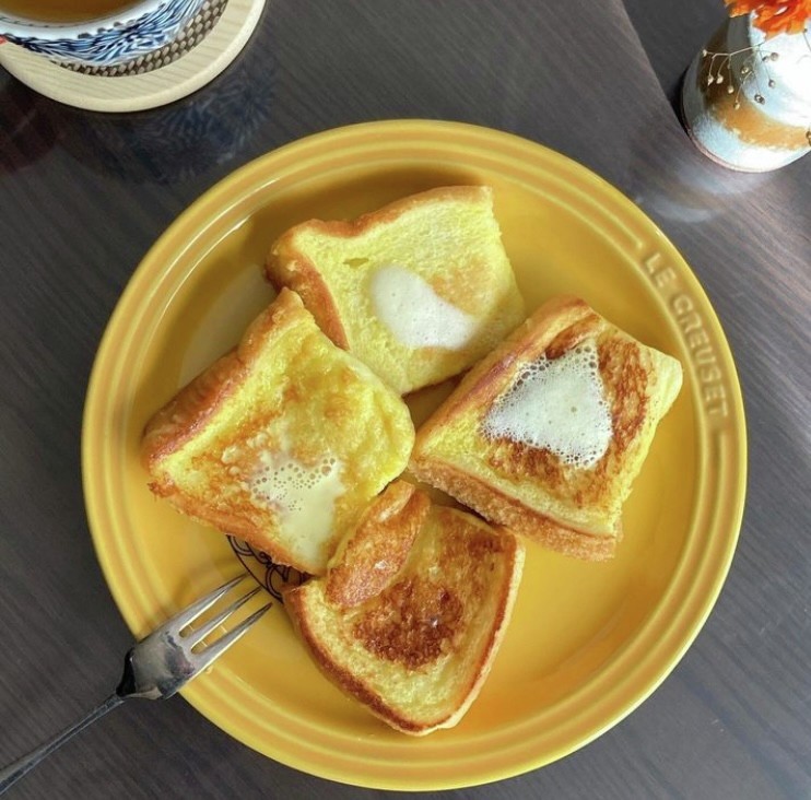 卵なしフレンチトーストの画像