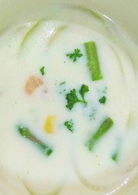 ゴロゴロ野菜のミルクスープ