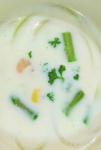 ゴロゴロ野菜のミルクスープ