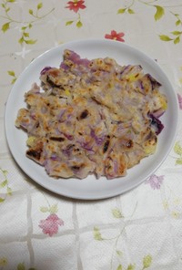 紫玉葱の米粉焼き
