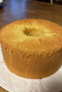 米粉のカスタードシフォンケーキ