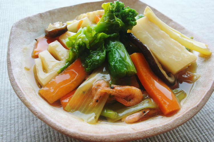 電子レンジで簡単 たっぷり野菜のくずあん レシピ 作り方 By Erikoｔ クックパッド 簡単おいしいみんなのレシピが352万品