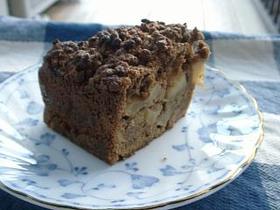 黒糖きなこの林檎ケーキ
