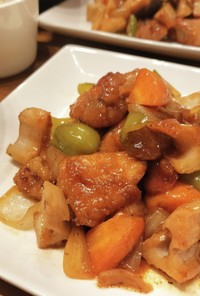 鶏肉と野菜の甘酢炒め  QC