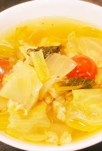 オートミール入り野菜スープ(ポトフ風)