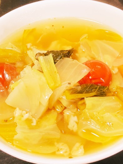 オートミール入り野菜スープ(ポトフ風)の写真