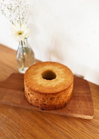米粉のバナナチョコシフォンケーキ