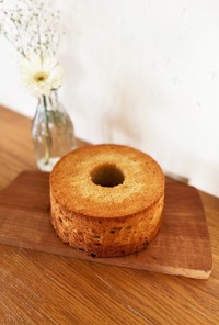 米粉のバナナチョコシフォンケーキ