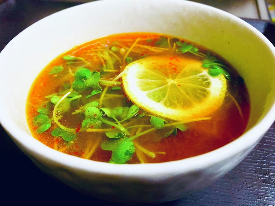 簡単・エスニック風レモンのスープの画像