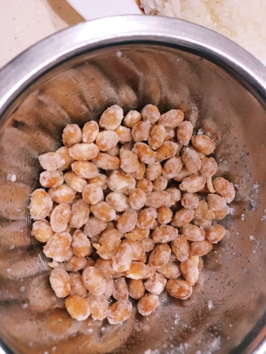 給食のシャリシャリ大豆を簡単バージョンの画像