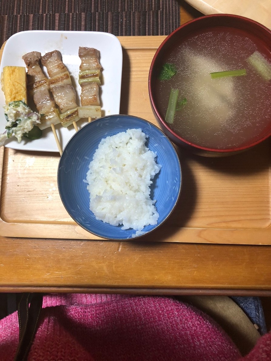 ♪小松菜と冷凍餃子の味覇soup♪の画像