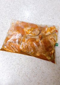 【下味冷凍】鶏肉のスタミナ醤油麹漬け